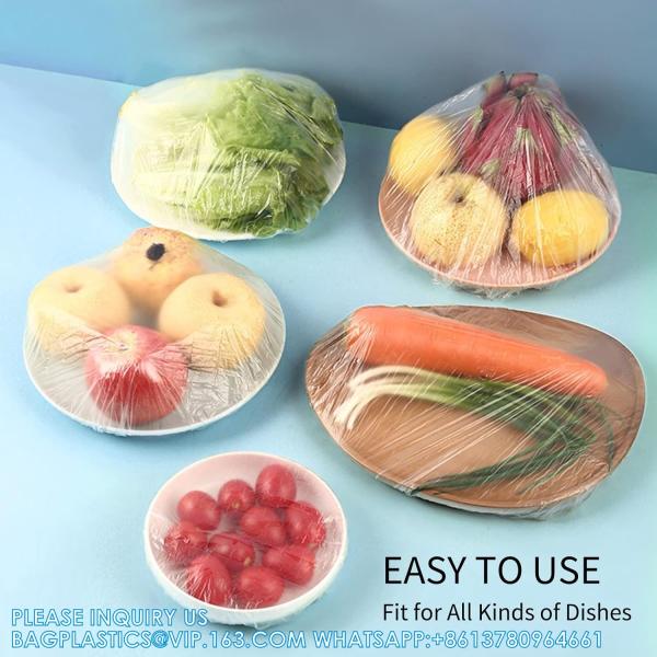 Food Covers,Reusable Elastic Food Storage Covers, Plastic Sealing Elastic Stretch Adjustable Bowl Lids