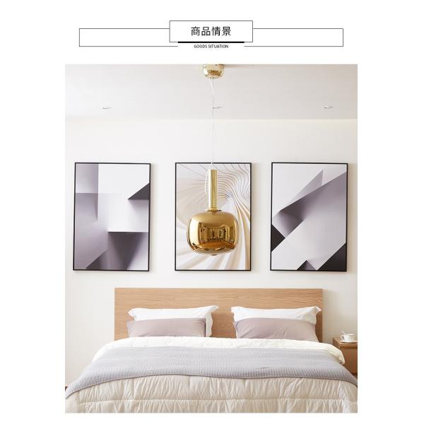 Chrome gold pendant light Glass Art luxury living room Restaurant Bar Dusk Dawn Pendant Light(WH-GP-146)