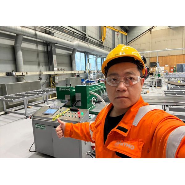 6M Sheet Butt Fusion Welding Machine For Fabricating HDPE Tanks For Salmon Farming Under Sea in Norway 