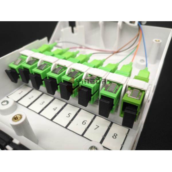Крытым установленная стена коробки замка для канатов оптического волокна КПЭ 8 портов прекращенная распределением