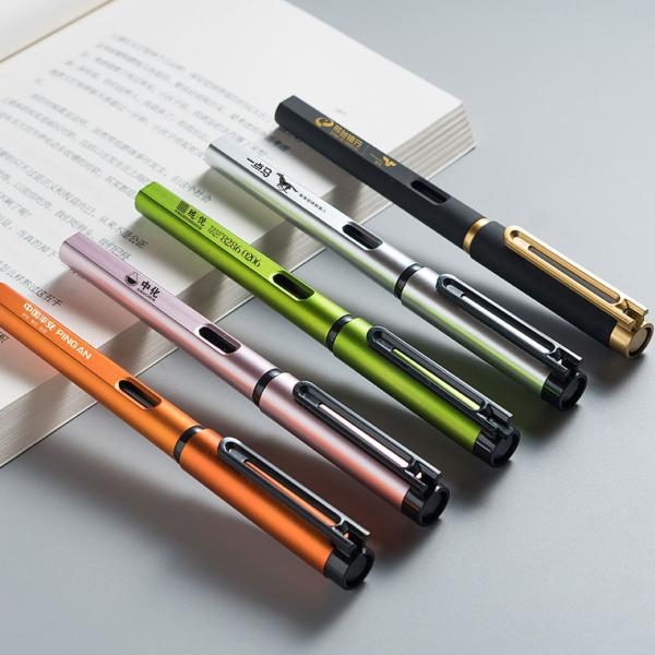Multi Color Plastic Creative Gel Ink Pen Metallic Painting Advertising Signature Pen