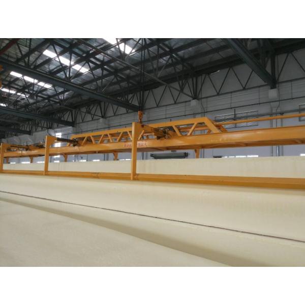 Linha de produção contínua horizontal automática completa unidade longa da espuma do plutônio do guindaste da espuma