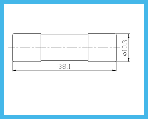 Стеклянная лампа 10x38mm AGU золота медная плавкий патрон 5AG 80 Amp
