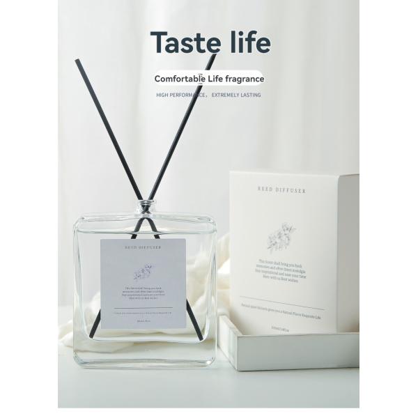 Private Sustainable Liquid Stick Glass Bottle Reed Diffuser for Bedroom Aromatherapy