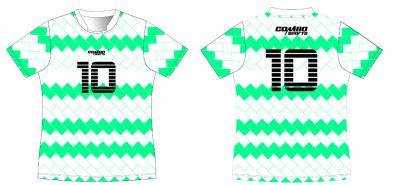 BSCI Short Sleeve Soccer Team T Shirt Fast Dry Screen Printing