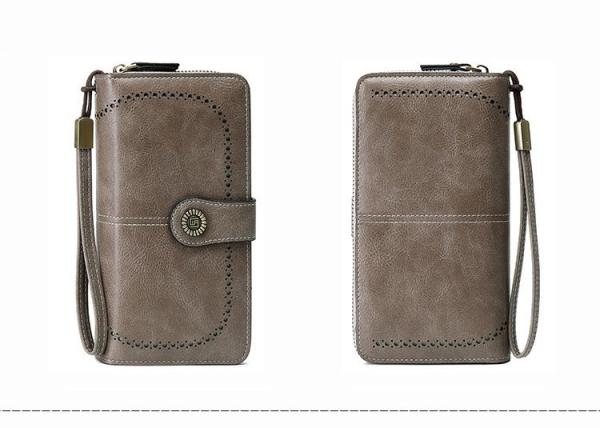 Hot-selling RFID anti-magnetic wallet Long zipper women's wallet Large capacity handbag
