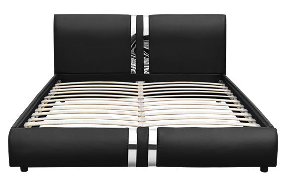 Адвокатура нержавеющей стали Hearboard моды и машинная плита 160*200 PU черноты Footboard