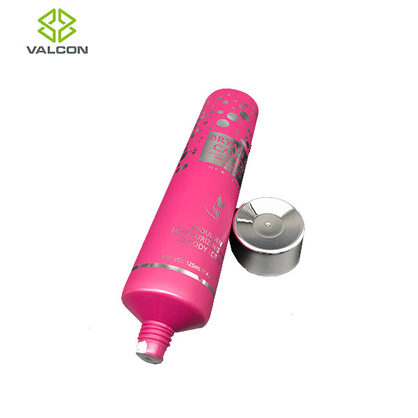 Diameter 40 MM Plastic Lotion Tubes Hot Stamping Silver UV Screw Cap