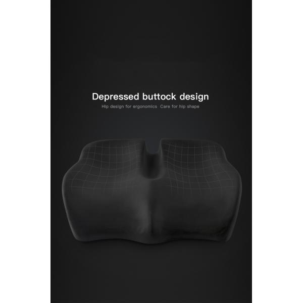 760g Core Weight Anti-Static Memory Foam Coccyx Support Seat Cushion for Pain Relief