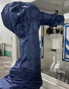 Reusable Robot Arm Cover Protective For FANUC KUKA In Sand Blasting Workshop
