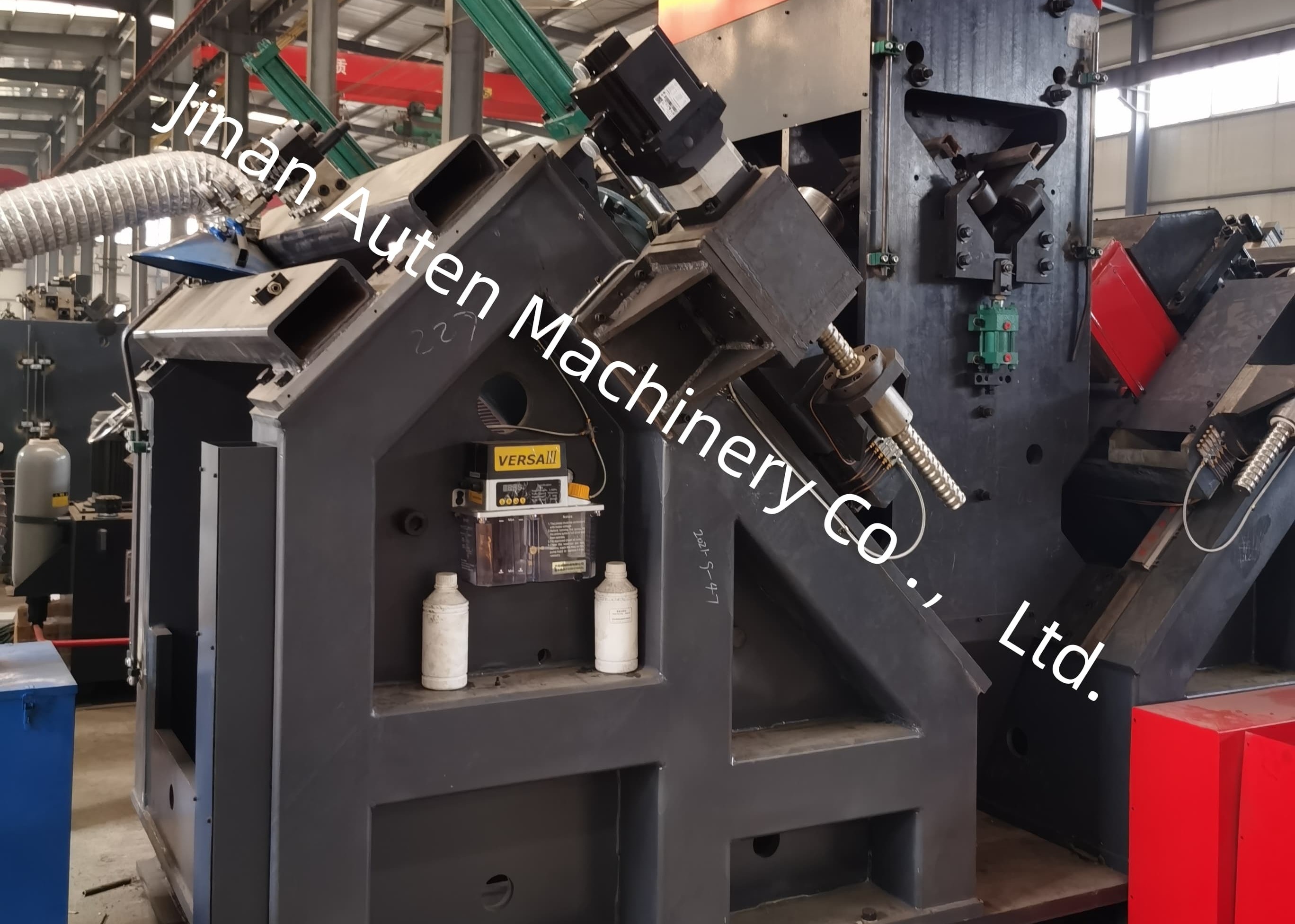 High-Precision CNC Angle Drilling Marking Machine Line With Air Cooling And Servo Control