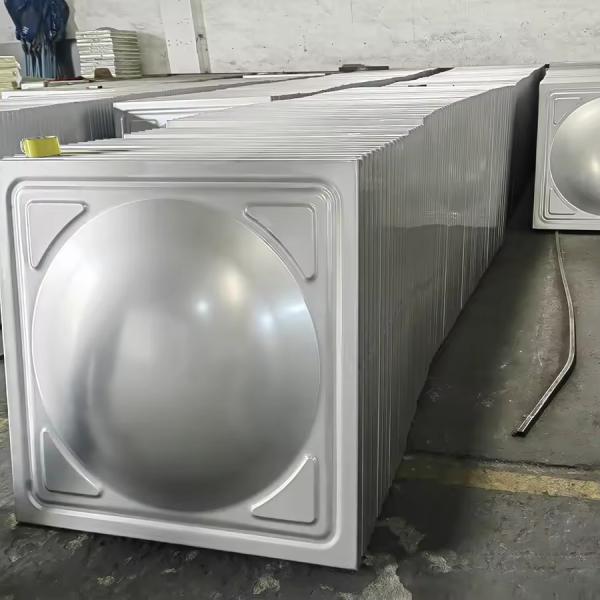 Bolted Food Grade 304/316 Stainless Steel Sectional Water Tank Welded / Bolted Drinking Water Storage Tank
