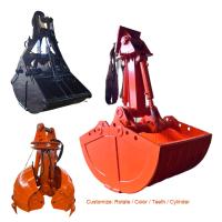 Excavador resistente Clam Bucket, cubo del gancho agarrador de la cubierta para Cat320 Pc200