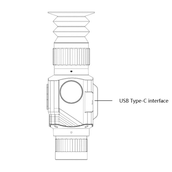 Uncooled фокусный тип-C модуль BMP 8G камеры CCD 50Hz 25mm термальный