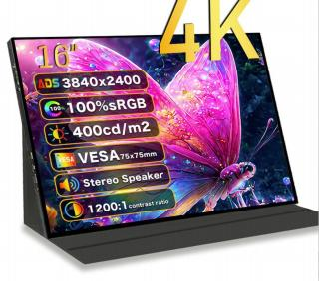 16.1 Inch Portable Computer Monitor 1920x1080 Dual Screen Portable Monitor 60Hz Refresh Rate
