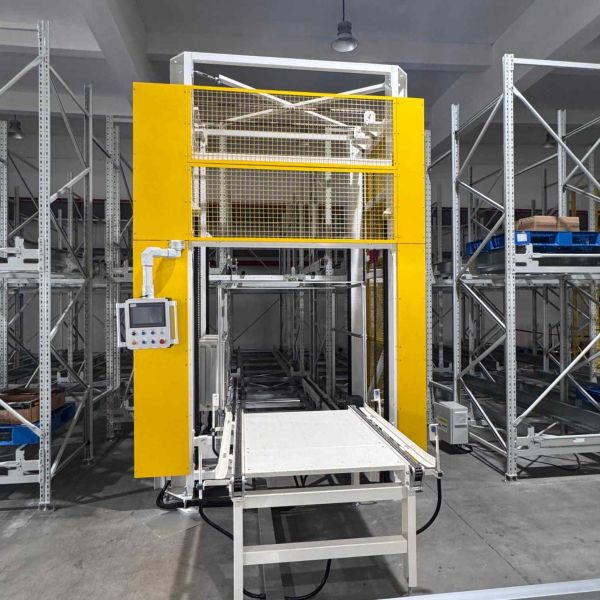 Industrial Ethernet Controlled Pallet Stacker Crane for Smart Warehouse Logistics