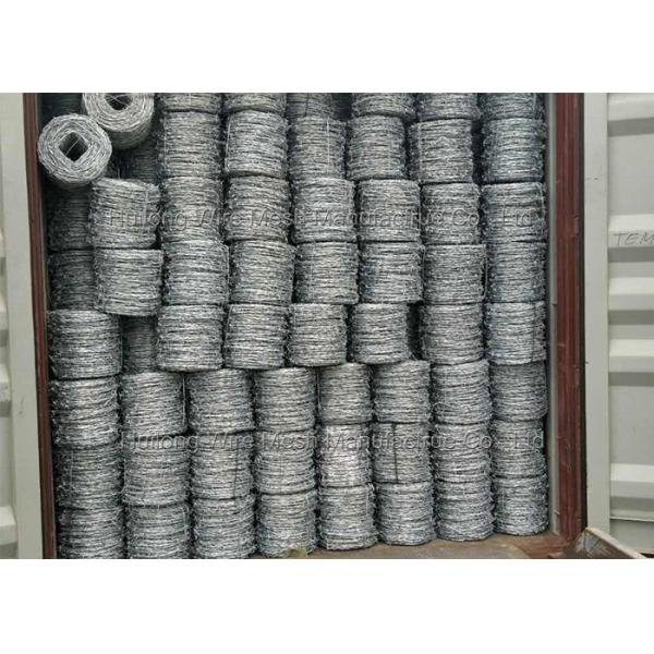Двойная скрученная оцинкованная колючая проволока горячее погружение 1,5 мм 200 м рулон