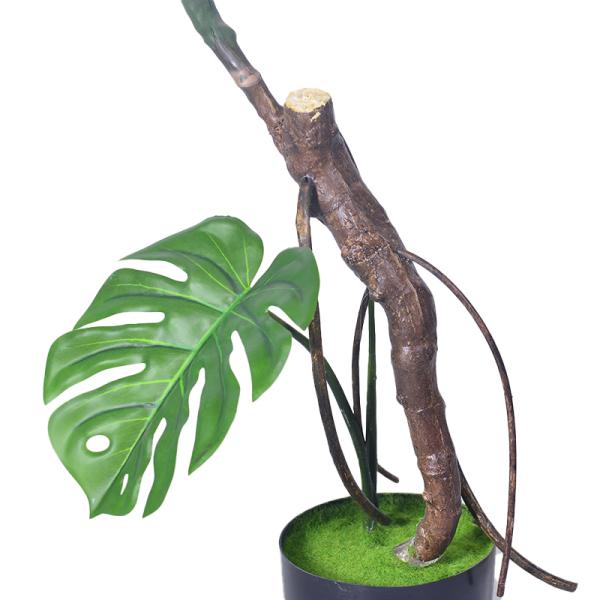 140cm/ 170cm faux monstera plant​ with Aerial Roots | Single Stem Silk Plant | Hotel Lobby Tree | Factory Direct