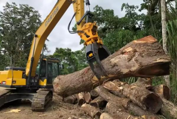 Full 360 graus rotação hidráulica cilindros duplos rotador hidráulico agarrar