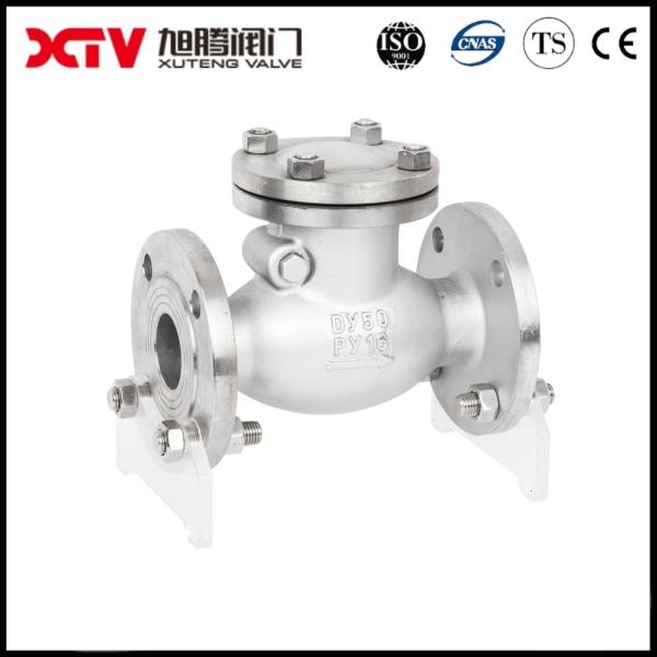 4 Inch Stainless Steel Body Flange End Swing Check Valve -20-350 Ordm Temperature