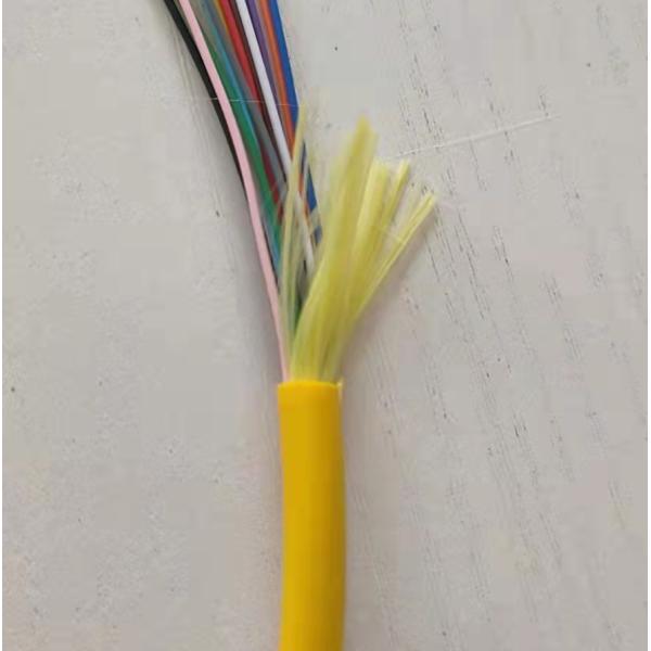24F G652D Indoor Distribution Fiber Optic Cable PVC Jacket For CCTV 24 CORE
