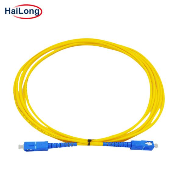 SC SC SM SX 3mm 20M 9 125um Single Mode Fiber Patch Cord SC PC