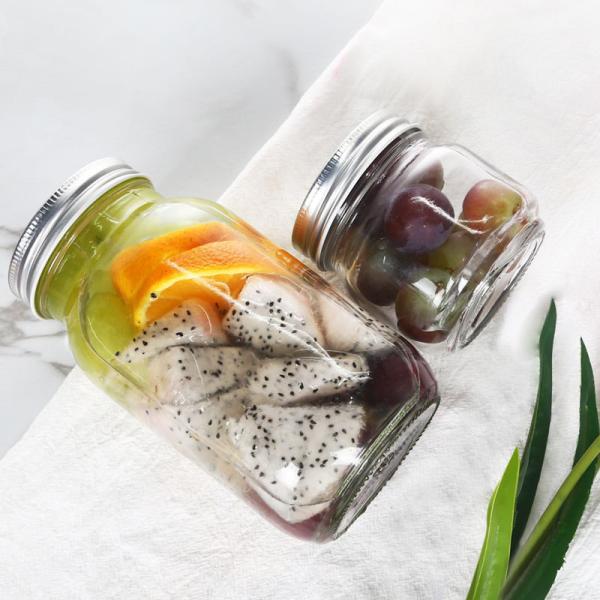 Опарник 250ml 300ml 380ml соленья пустого круглого варенья меда стеклянный