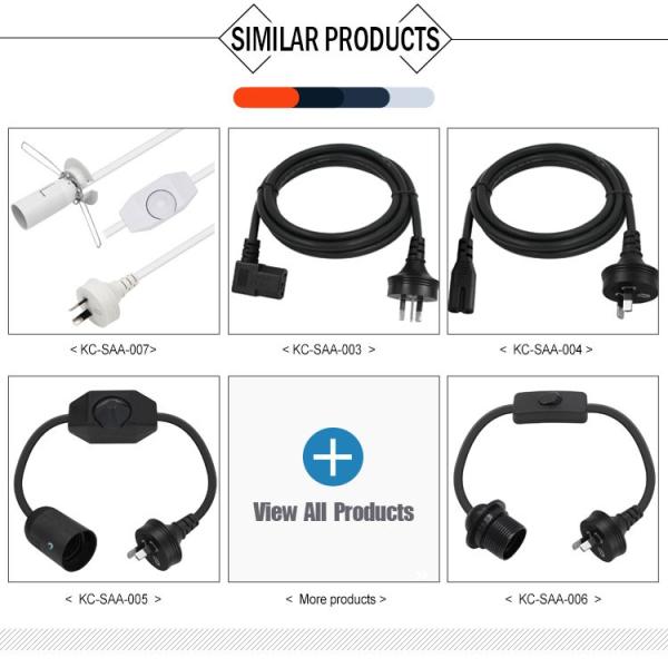 AU Power Cord with 303 Switch for Salt Lamp E14 E27 Socket