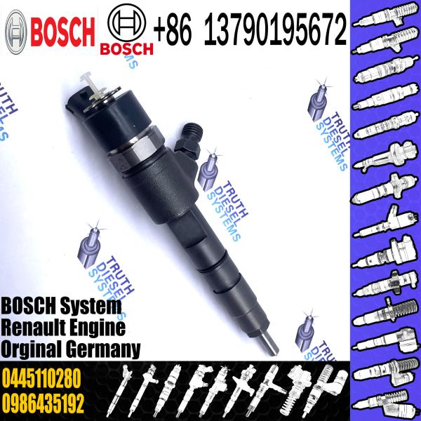 0445110280 injetor de combustível diesel do bocal 0986435192 do injetor de Bosch