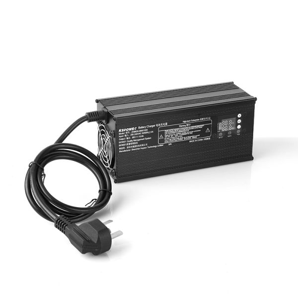 CC CV Mode Adjustable Voltage and Current 48V 8A Battery Charger with Digital Screen for LiFePo4 Batteries