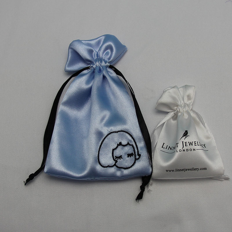 Красочная строка ленты сумки Дравстринг сатинировки для подарка мыла выполненного на заказ