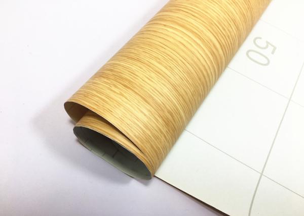 Wood Grain Peel And Stick Wallpaper Self Strong Adhesion For Renewing Furniture