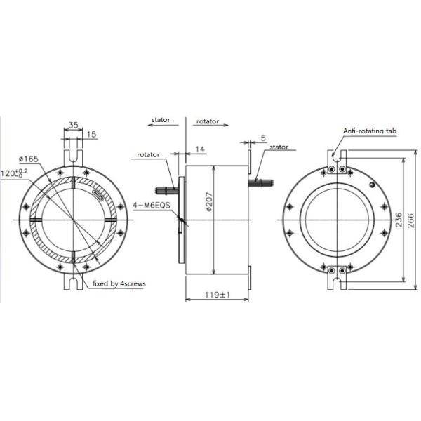 La lata industrial del anillo colectando del tamaño grande cubrió el alambre del Teflon extensamente para el tratamiento de aguas residuales