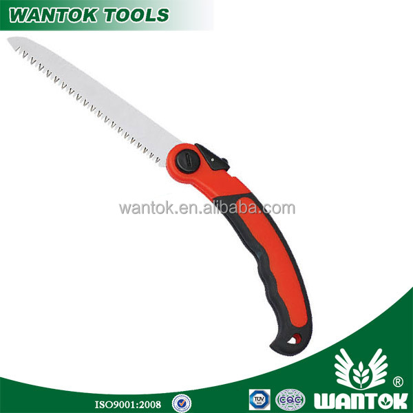 180mm Blade Length Triple-Bevel Teeth Folding Pruning Saw for Heavy-Duty Pruning