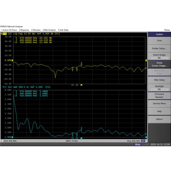 Antenna móvil de montaje magnético Lora 470-510MHz RG58 Cable 62x208mm