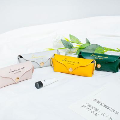 Waterproof Portable Lipstick Storage Case 13*4*6cm Gold Stamping Logo