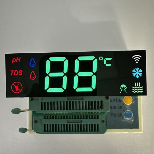 7-Segment LED Display Customized Multicolor Invisible for Water Dispensers