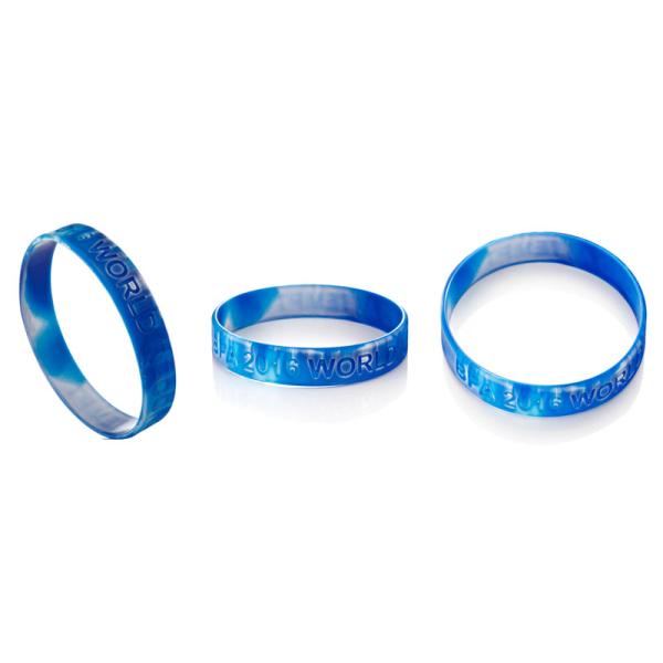 Marble color charity silicone wristbands logo debossed customized