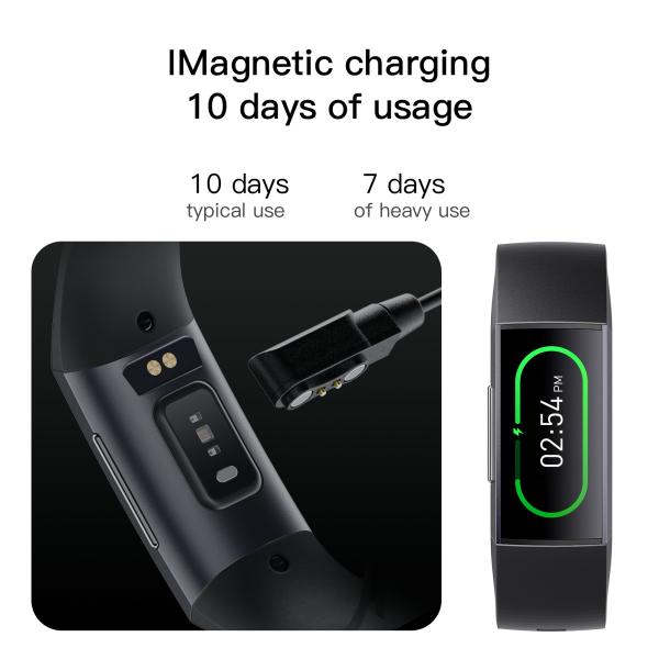 Монитор кровяного давления тарифа сердца дозора браслета фитнеса Bluetooth умный