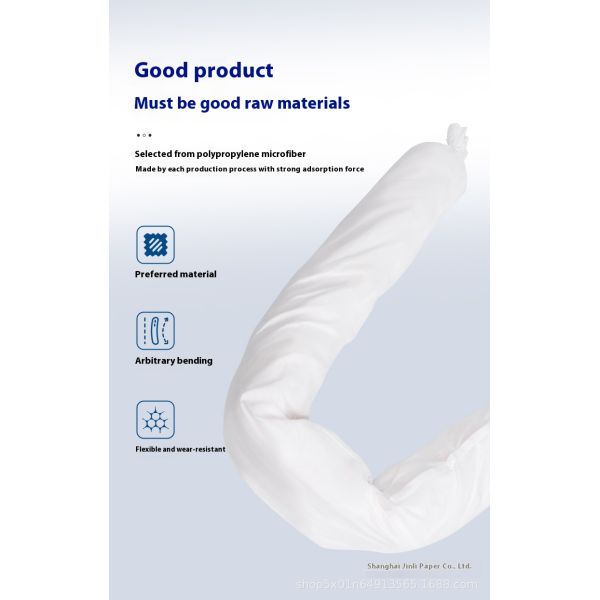 KILINE Industrial 7.6*1.2m Oil Suction Cotton Strip for Water Surface Oil Spill Containment and Emergency Offshore Packaged