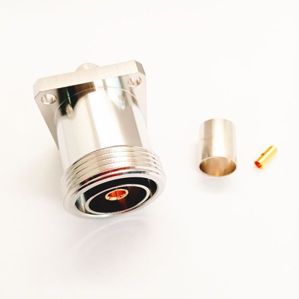 RF Connector 7/16-C-JW-7 Right Angle Crimp  50Ω  L29/DIN Connector For LMR400 Cable 