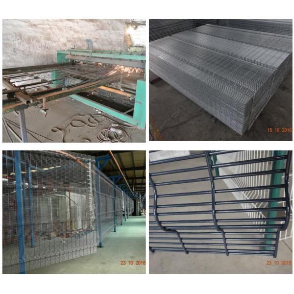 3.3m Height Galvanized Clear View Safety Fence / Security Fence Powder Coated