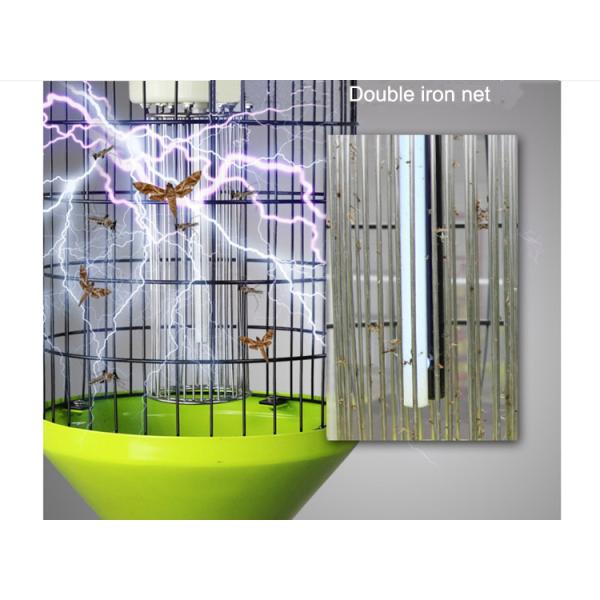 Solar Cylinder Mosquito Killer Lamp Outdoor Courtyard Waterproof Orchard Insect Killer Farm Fly Killer With Pole