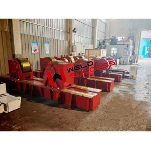 350t Heavy Duty Pipe Welding Rollers Rotator Stands With Bolt Adjustment