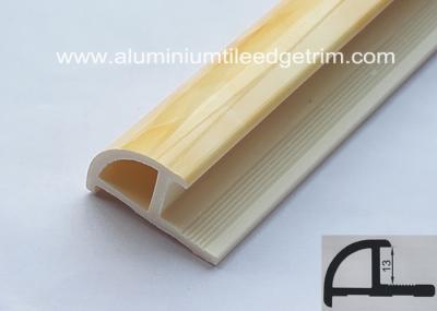 Deep Beige Tile Corner Trim Thermal Transfer Printing 13mm X 2.5m / Wall Corner Protectors