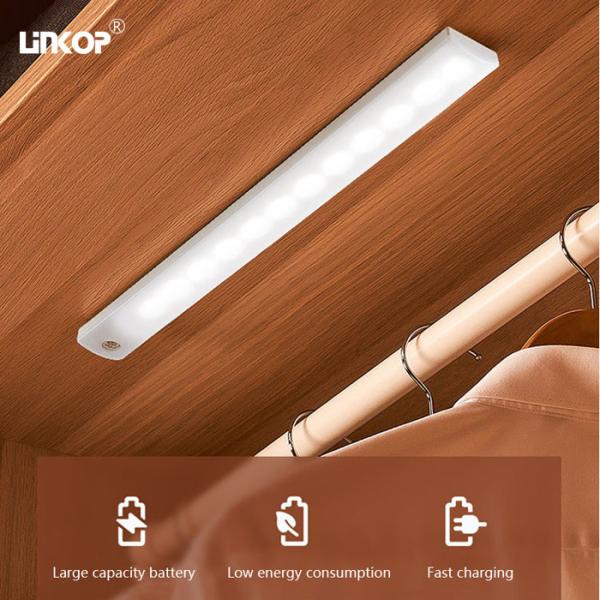 Compact ABS LED Motion Sensor Security Light 3000K-7000K With Adjustable Color Temperature