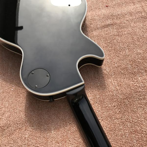 Custom LP electric guitar, Transparent black burst maple top, Active pickup electric guitar, free shipping