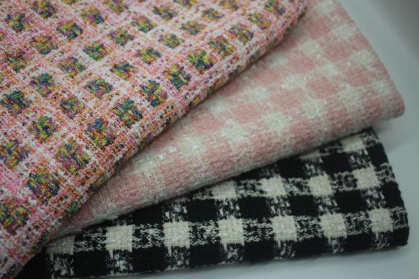 Factory Wholesale Quantity Preferred Woolen Small Fragrance Fashion Sofa Tweed Coat Fabric for Women's Clothing Coat