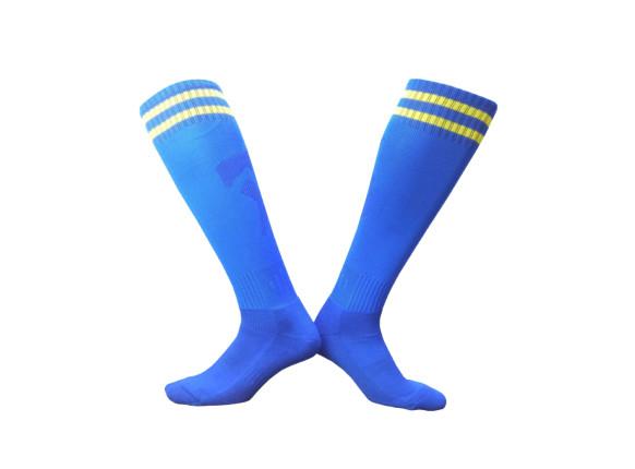 Yellow Custom Sports Socks Mens Athletic Sports Cycling Socks Men Gym Workout Terry Sport Sox Crew Man Sock