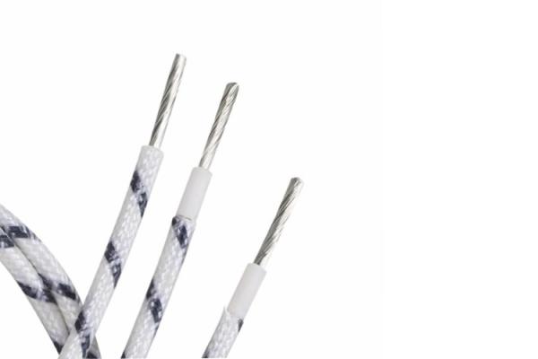 Fiberglass Braided Silicone Insulated Wire UL3122 0.3-1.25sqmm Tinned Copper Conductor